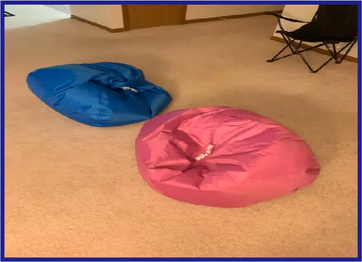 different shape of a bean bag