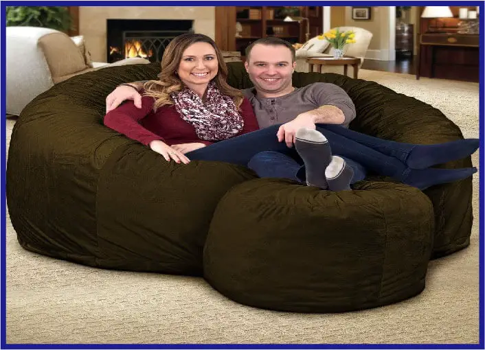 5. Ultimate Sack 6000 Bean Bag with Footstool