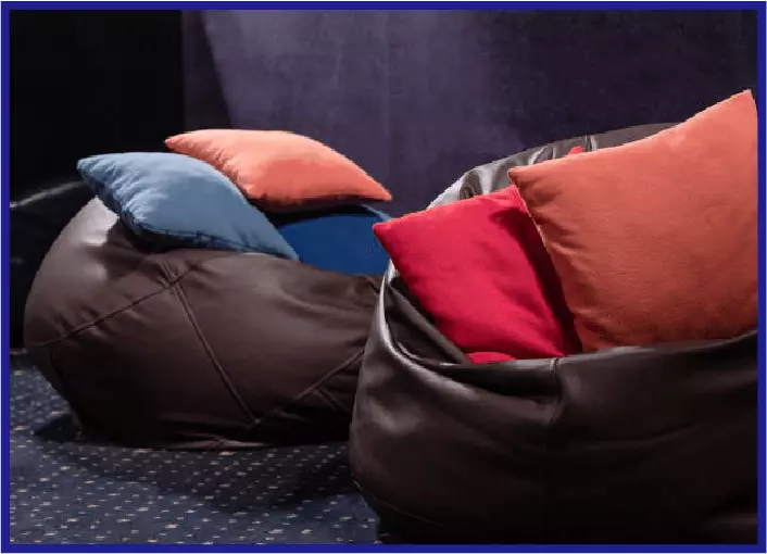 bean bags with pillows